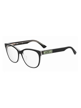 New Moschino Eyeglasses  MOS625/F 07C5 00 Black/Transparent 55mm NWT